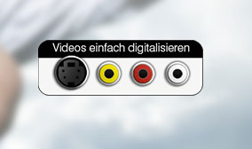 Videoaufnahmen von externen Videoquellen über S-Video oder Composite Videoeingänge
